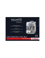 Saeco Incanto Classic Operating Instructions Manual предпросмотр