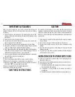 Preview for 2 page of Saeco INCANTO SUP021R Operating Instructions Manual