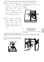 Предварительный просмотр 27 страницы Saeco Lirika SUP041EU Instructions Manual