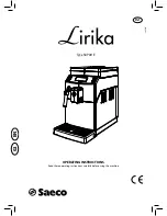 Saeco Lirika Operating Instructions Manual предпросмотр