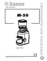 Saeco M-50 Operation And Maintenance preview