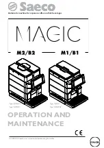 Preview for 1 page of Saeco MAGIC B1 Operation And Maintenance Manual