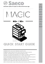 Saeco MAGIC M2+ Quick Start Manual preview