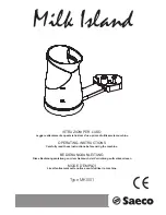 Предварительный просмотр 1 страницы Saeco Milk Island MKI001 Operating Instructions Manual