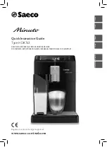 Предварительный просмотр 1 страницы Saeco Minuto HD8763/09 Quick Instruction Manual