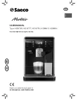 Saeco Moltio HD8769 User Manual предпросмотр