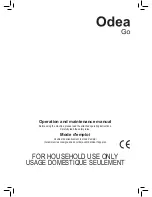 Предварительный просмотр 2 страницы Saeco Odea Go SUP031O Operating And Maintenance Manual