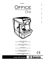 Предварительный просмотр 1 страницы Saeco Office One SUP028R Operating Instructions Manual