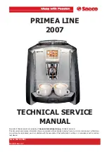 Предварительный просмотр 81 страницы Saeco PRIMEA LINE Technical & Service Manual