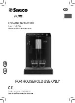 Saeco PURE HD8765/47 Operating Instructions Manual предпросмотр