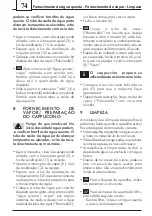 Предварительный просмотр 74 страницы Saeco RI9345/00 Operating Instructions Manual