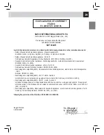 Предварительный просмотр 41 страницы Saeco RI9829/01 Operation And Maintenance Manual