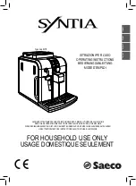 Предварительный просмотр 1 страницы Saeco RI9833/11 Operating Instructions Manual