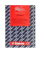 Предварительный просмотр 1 страницы Saeco Royal Cappuccino SUP 016 User'S And Maintenance Booklet