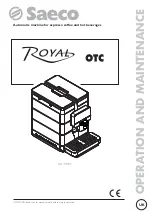 Предварительный просмотр 1 страницы Saeco Royal OTC SUP060 Operation And Maintenance