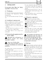 Preview for 23 page of Saeco SIN 007 Operating Instructions Manual