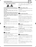 Preview for 9 page of Saeco SIN 013A Operating Instructions Manual