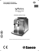 Saeco SYNTIA HD8836 Operating Instructions Manual предпросмотр