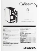 Предварительный просмотр 7 страницы Saeco Tchibo Cafissimo Series HD8603 Operating Instructions Manual