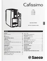 Предварительный просмотр 87 страницы Saeco Tchibo Cafissimo Series HD8603 Operating Instructions Manual