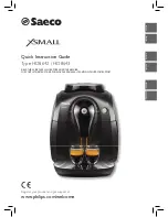 Saeco XSMALL HD8642 Quick Instruction Manual preview