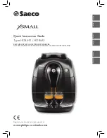 Предварительный просмотр 1 страницы Saeco XSMALL HD8642 Quick Instruction Manual