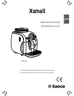 Предварительный просмотр 1 страницы Saeco Xsmall Sup 033R Operating Instructions Manual