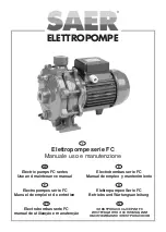 SAER Elettropompe FC Series Use And Maintenance Manual предпросмотр