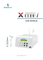 SAESHIN Implant X Cube i User Manual предпросмотр