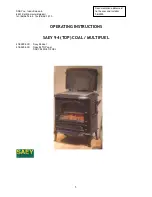 Saey 478.0294 SERIES Operating Instructions Manual preview