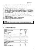 Preview for 7 page of Saey QURVE Installation And User Manual