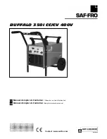 Saf-Fro buffalo 350I CC Instruction Manual preview