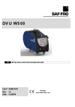 Preview for 2 page of Saf-Fro DVU W500 Instruction For Operation And Maintenance