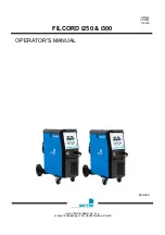 Saf-Fro FILCORD i250 Operator'S Manual preview