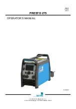 Saf-Fro PRESTO 275 Operator'S Manual preview