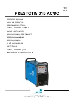 Saf-Fro PRESTOTIG 315 AC/DC Operator'S Manual preview