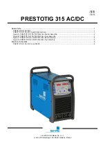 Preview for 299 page of Saf-Fro PRESTOTIG 315 AC/DC Operator'S Manual