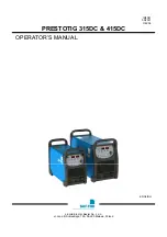 Preview for 1 page of Saf-Fro PRESTOTIG 415DC Operator'S Manual