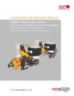 Preview for 1 page of SAF-HOLLAND CBXAS Series Installation And Operation Manual