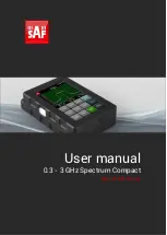 Preview for 1 page of SAF 0.3-3 GHz Spectrum Compact User Manual