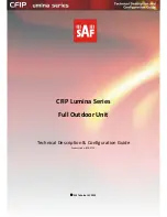 Предварительный просмотр 1 страницы SAF Lumina Series Configuration Manual