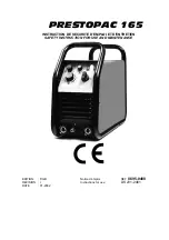 Предварительный просмотр 1 страницы SAF PRESTOPAC 165 Safety Instruction For Use And Maintenance