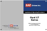 SAF Solcon Opal LT Series Installation & Operating Procedures предпросмотр