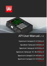 Preview for 1 page of SAF Spectrum Compact 0.3-3 GHz v2 User Manual