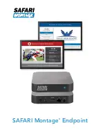 SAFARI Montage Endpoint G1615 Manual preview