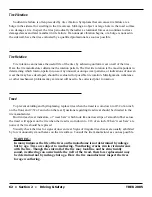 Preview for 62 page of Safari motorhome TREK 2005 Instructions Manual