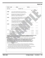 Preview for 69 page of Safari motorhome TREK 2005 Instructions Manual