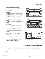 Preview for 195 page of Safari motorhome TREK 2005 Instructions Manual