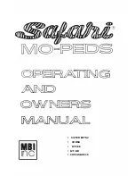 SAFARI Cobra Operating And Owners Manual preview