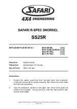 Preview for 3 page of SAFARI SS25R Quick Start Manual